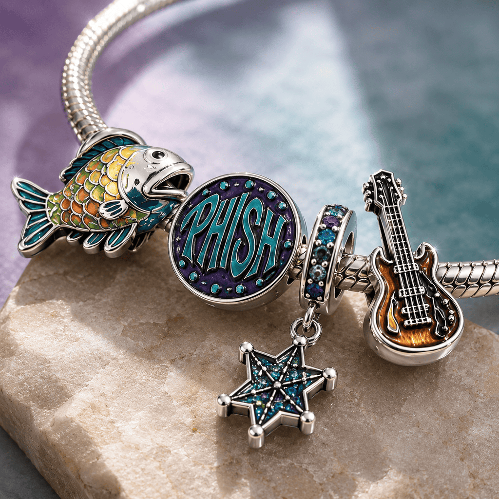 PIH silver Charm Bracelet Set BMD