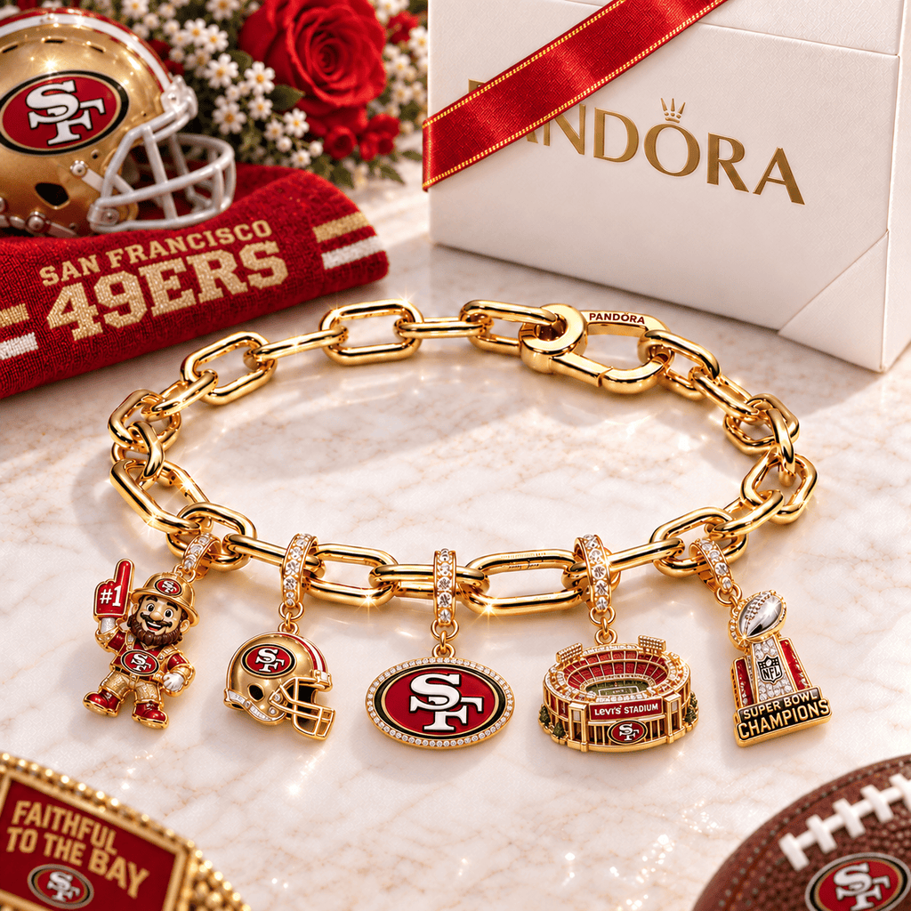 SF49 Gold Charm Bracelet Set BMD