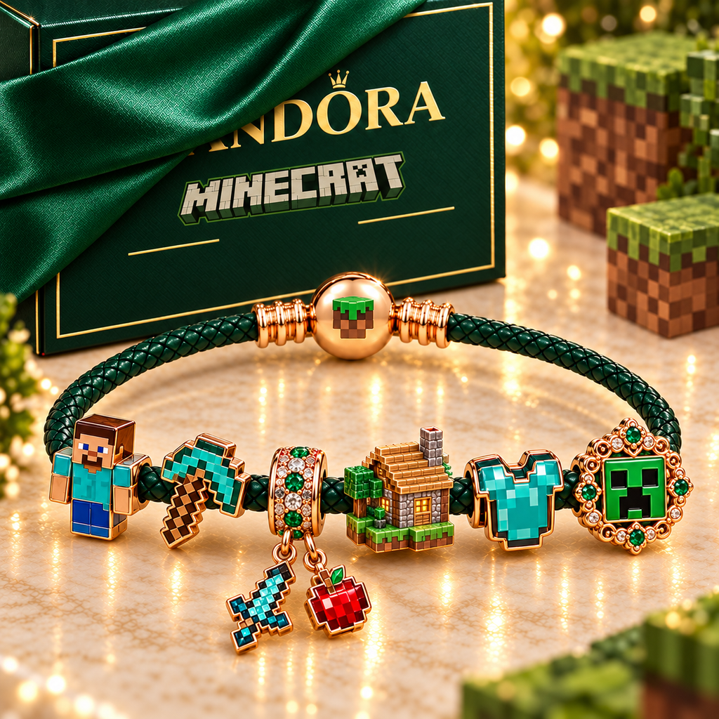 Mine Braided Leather Charm Bracelet Set NHVH