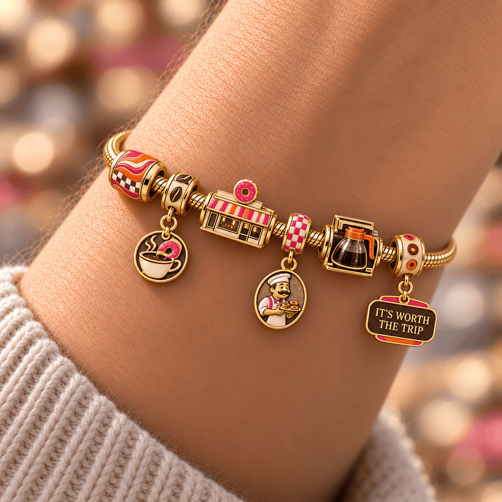 DKDN Gold Charm Bracelet Set HQH